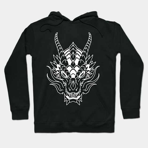 Dragon 1 Inverted Hoodie by Jake B